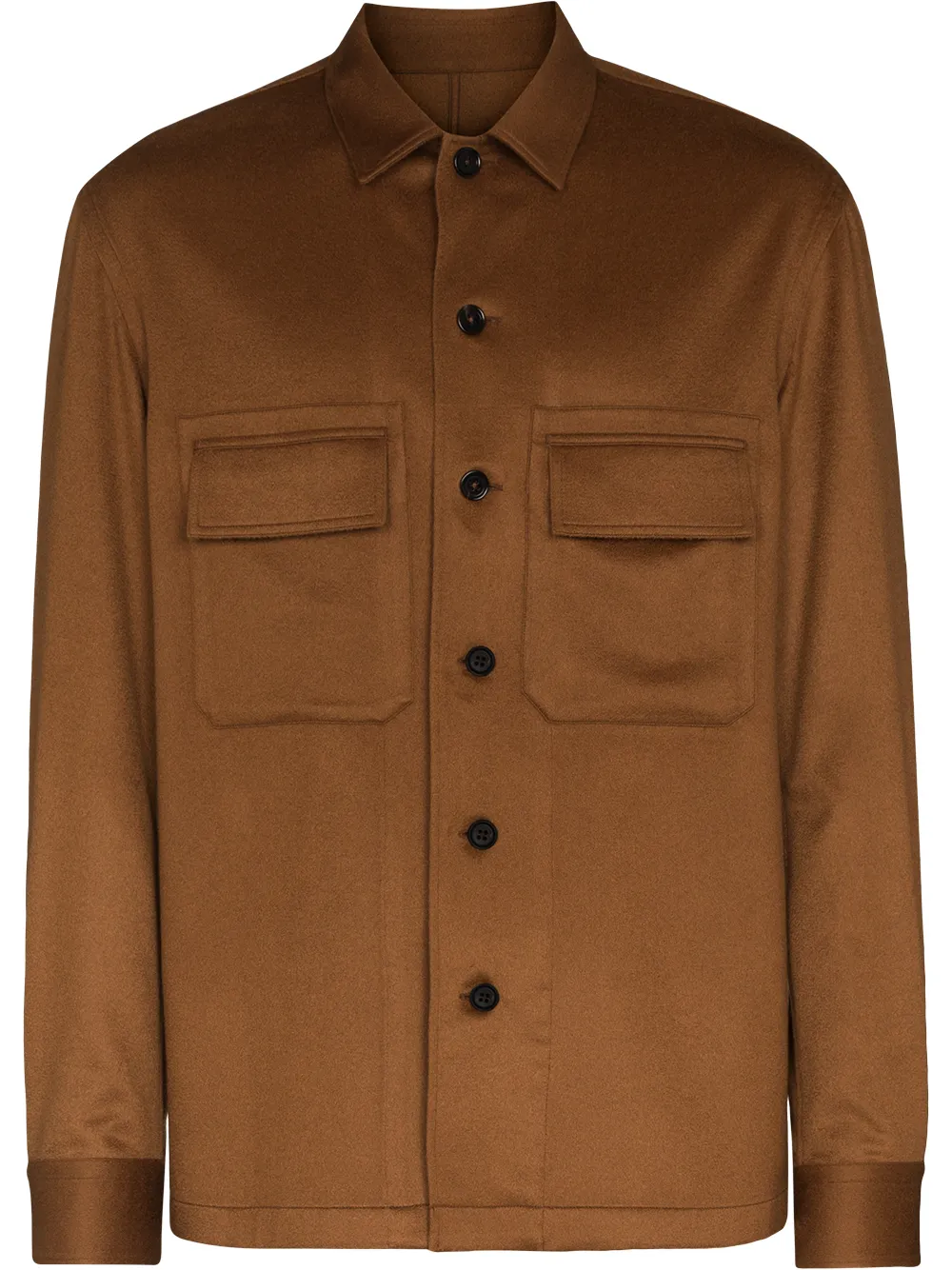 Image 1 sur Ermenegildo Zegna surchemise boutonnée en cachemire