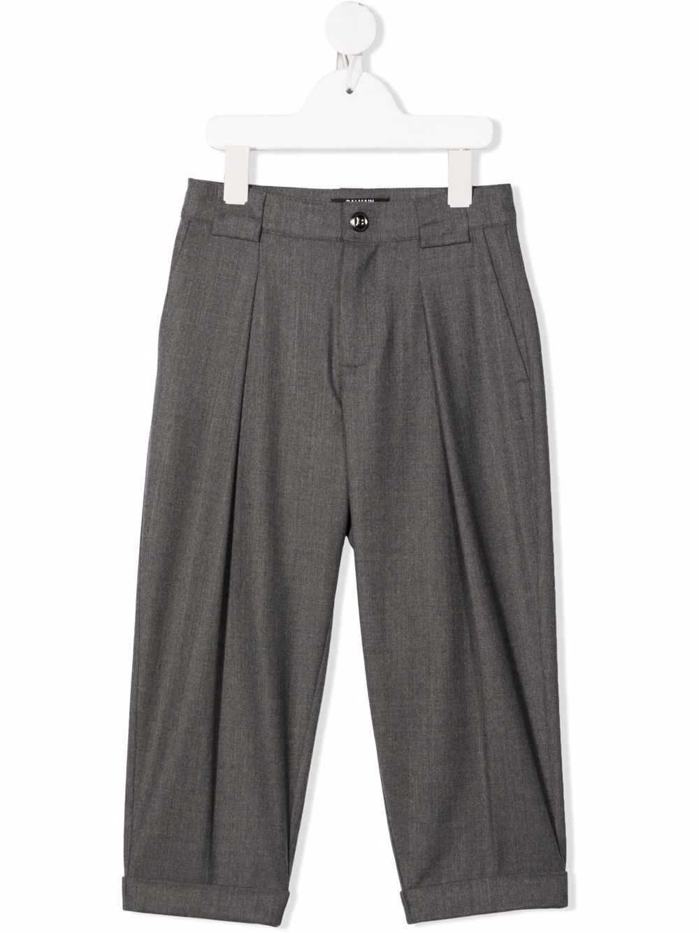 

Balmain Kids pantalones de corte tapered - Gris