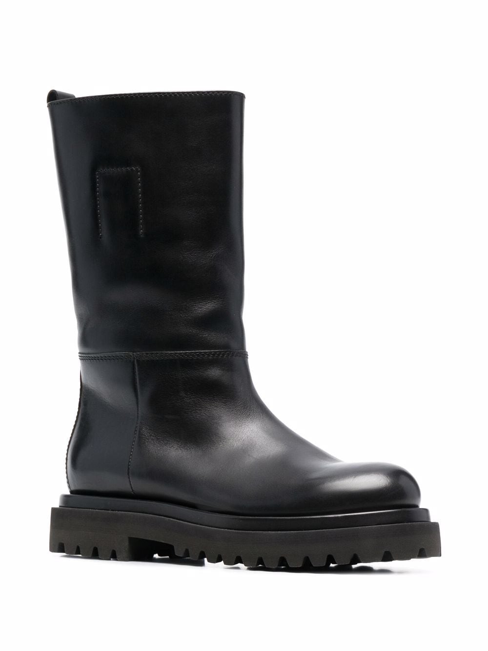 Shop Officine Creative Wisal Pull-on Leather Boots In Schwarz