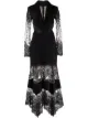 Imagen 1 de Tadashi Shoji vestido con dobladillo asimétrico y encaje floral