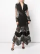 Imagen 2 de Tadashi Shoji vestido con dobladillo asimétrico y encaje floral