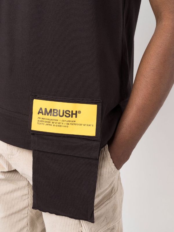 Ambush Black Waist Pocket T-Shirt . Men . M