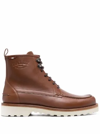 Marrone Stivali Runner stringati Farfetch Scarpe Stivali Stivali stringati 