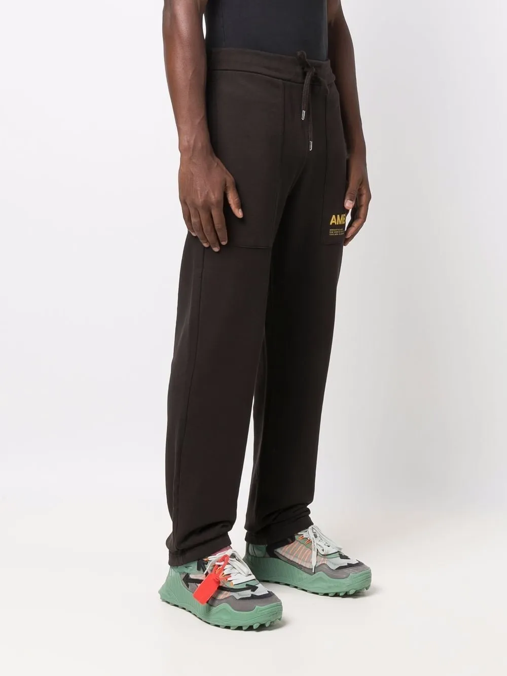  Ambush Jogginghose Mit Logo Print   Braun 
