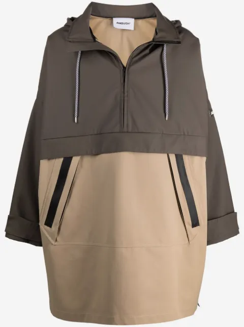AMBUSH parka con capucha y diseño color block