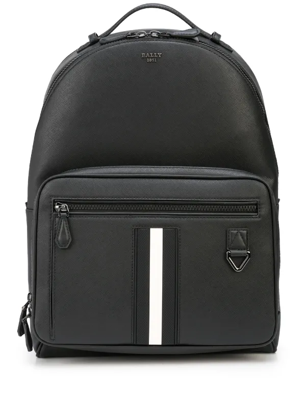 Leather backpack - Black - Men