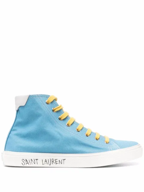 Saint Laurent tenis mid-top Malibu