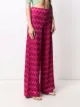 M Missoni metallic thread chevron knitted trousers