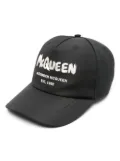 Alexander McQueen logo-embroidered cap - Black