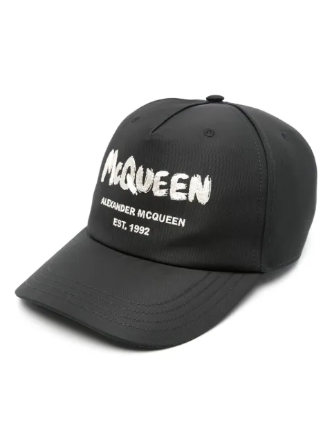 Alexander McQueen كاب مطرز بشعار الماركة