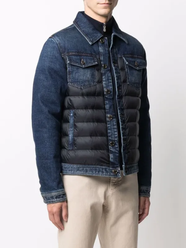 Moorer Mondor-104S Padded Denim Jacket | Blue | FARFETCH