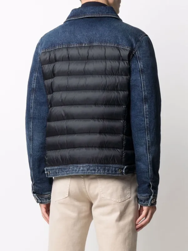 Moorer Mondor-104S Padded Denim Jacket | Blue | FARFETCH