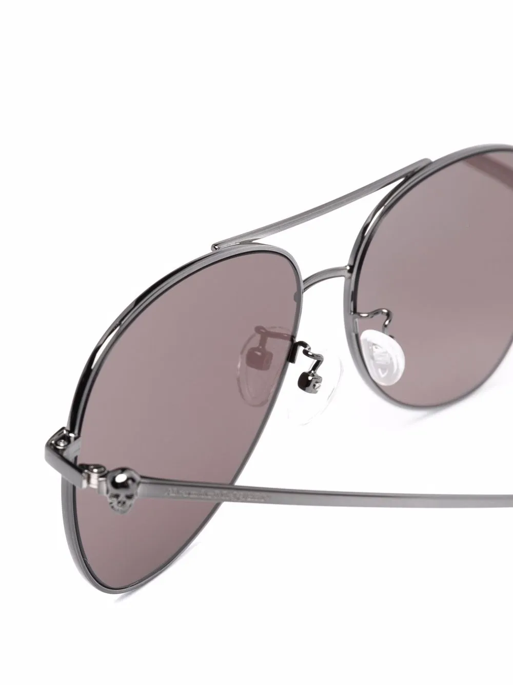 фото Alexander mcqueen eyewear солнцезащитные очки-авиаторы light skull