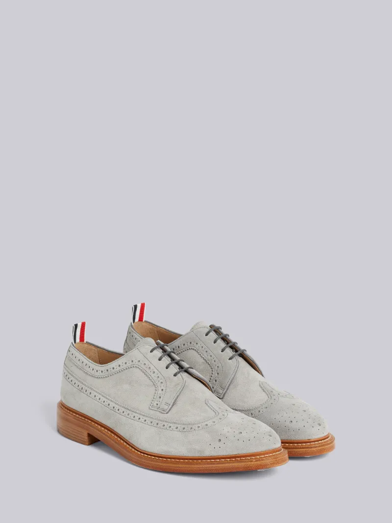 grey suede brogues