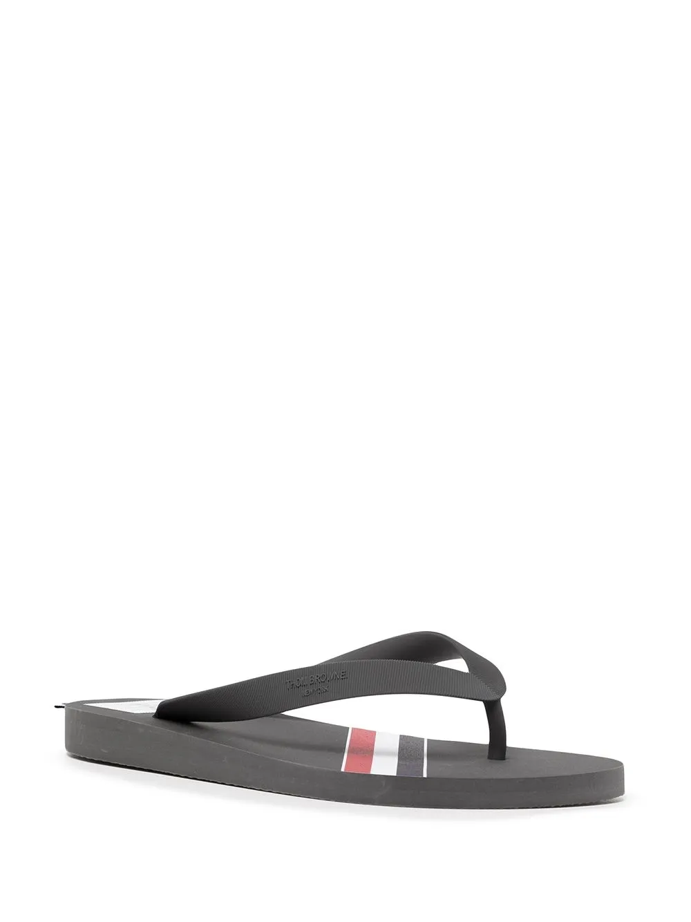 Thom Browne Teenslippers met RWB-streep - Grijs