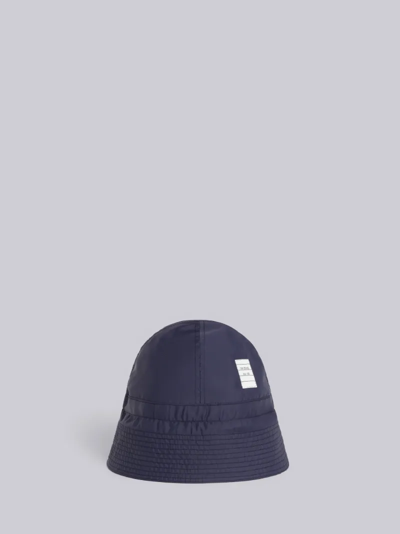 Navy Solid Swim Tech 4-Bar Bucket Hat 