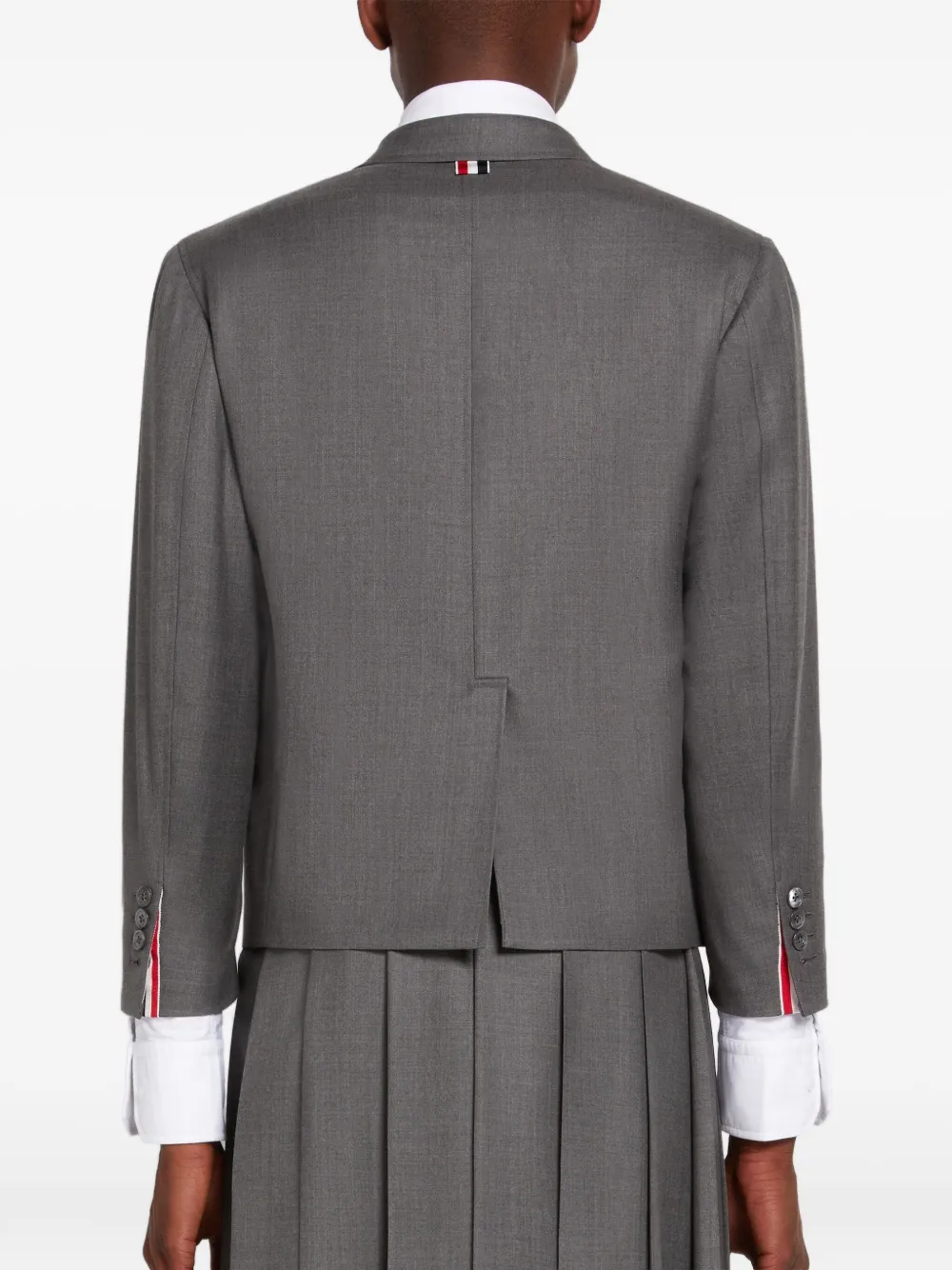 Thom Browne Wollen jack Grijs