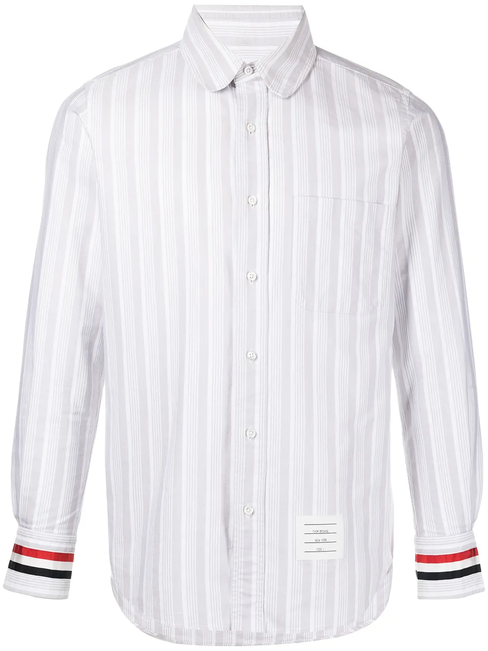 

Thom Browne vertical-stripe long-sleeve shirt - Grey