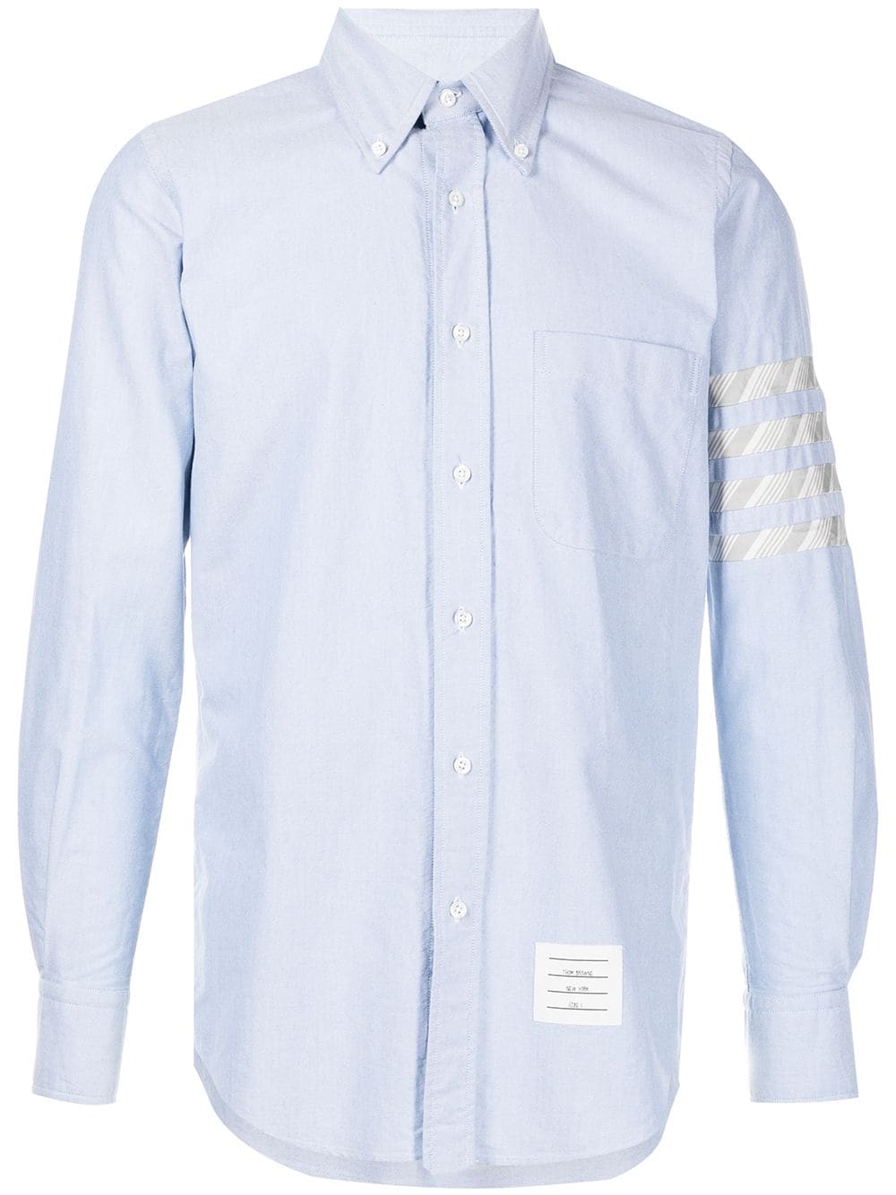 Thom Browne Overhemd met vier strepen - Blauw
