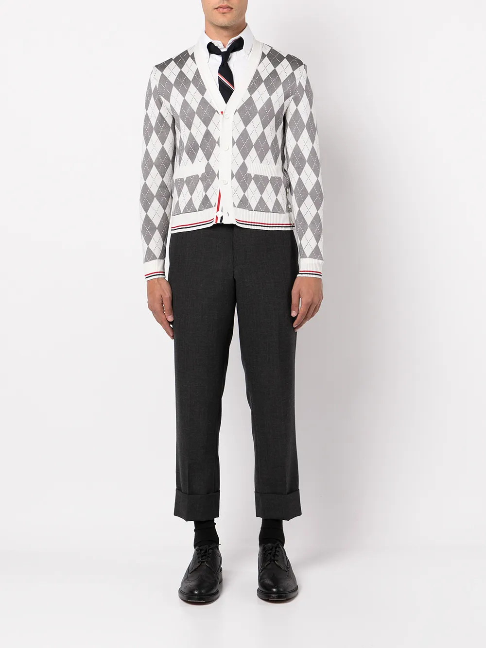 Thom Browne Vest met RWB-streep - Grijs