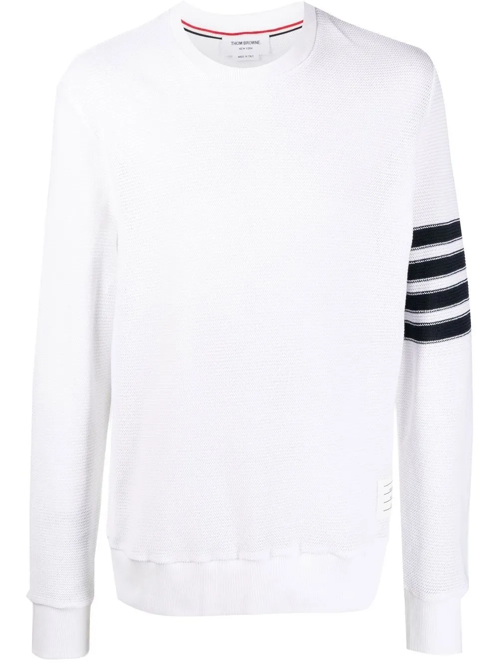 

Thom Browne 4-Bar stripe cotton jumper - White