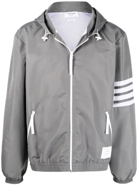 Thom Browne 4-Bar stripe hooded jacket