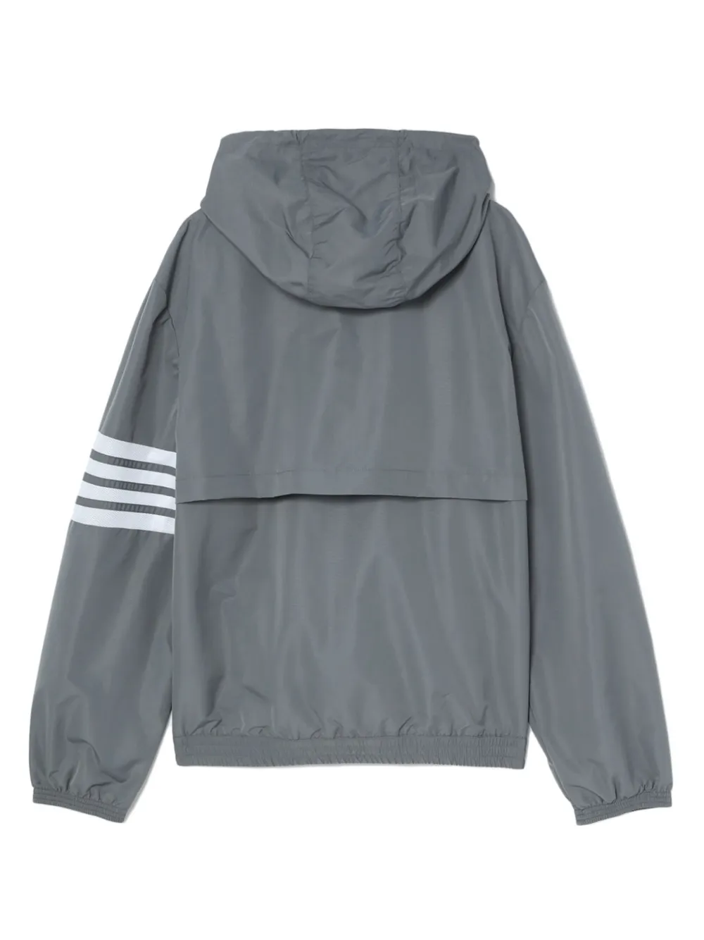 Thom Browne 4-Bar Stripe Hooded Jacket | Grey | FARFETCH