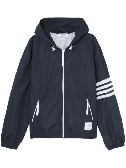 Thom Browne 4-Bar stripe hooded jacket