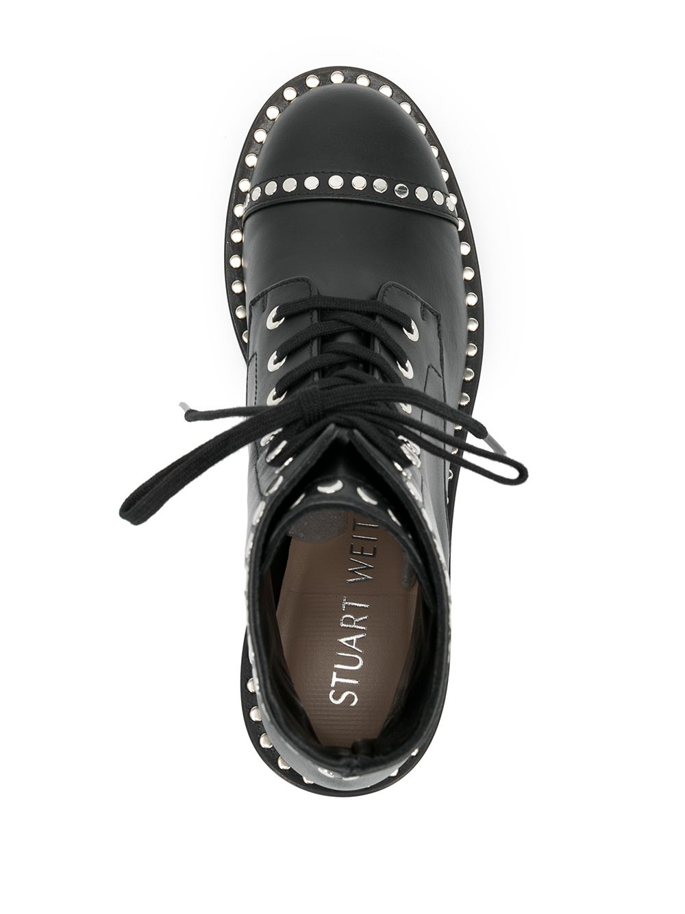 фото Stuart weitzman ботинки mila на шнуровке с заклепками