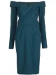 Imagen 1 de Tadashi Shoji vestido plisado con hombros descubiertos