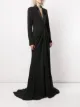 Tadashi Shoji Vestido com lapela e detalhe drapeado