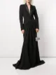 Imagem 2 de Tadashi Shoji Vestido com lapela e detalhe drapeado