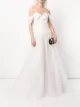 Image 2 of Tadashi Shoji Pierce floral-embroidery bridal dress