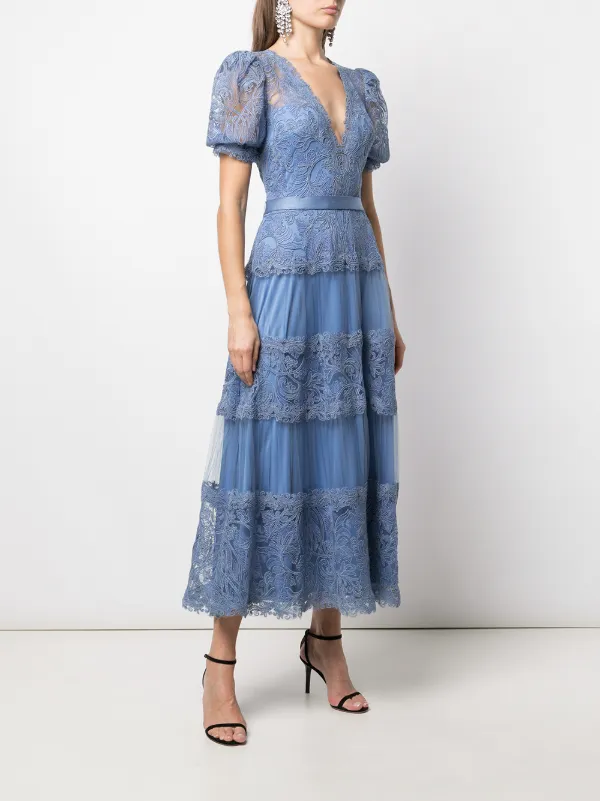 Tadashi Shoji Fatiha floral-lace dress 