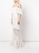 Tadashi Shoji Madryn floral-embroidered bridal dress