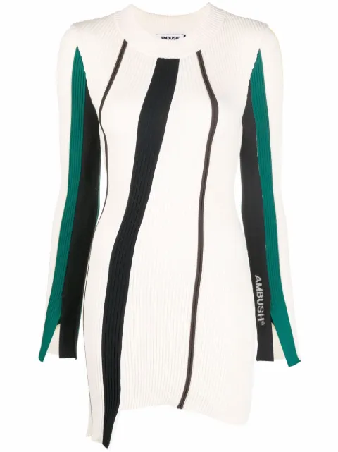 AMBUSH logo ribbed-knit jumper