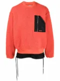AMBUSH patch pocket logo jumper - Orange