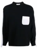 AMBUSH logo-tape knit jumper - Black