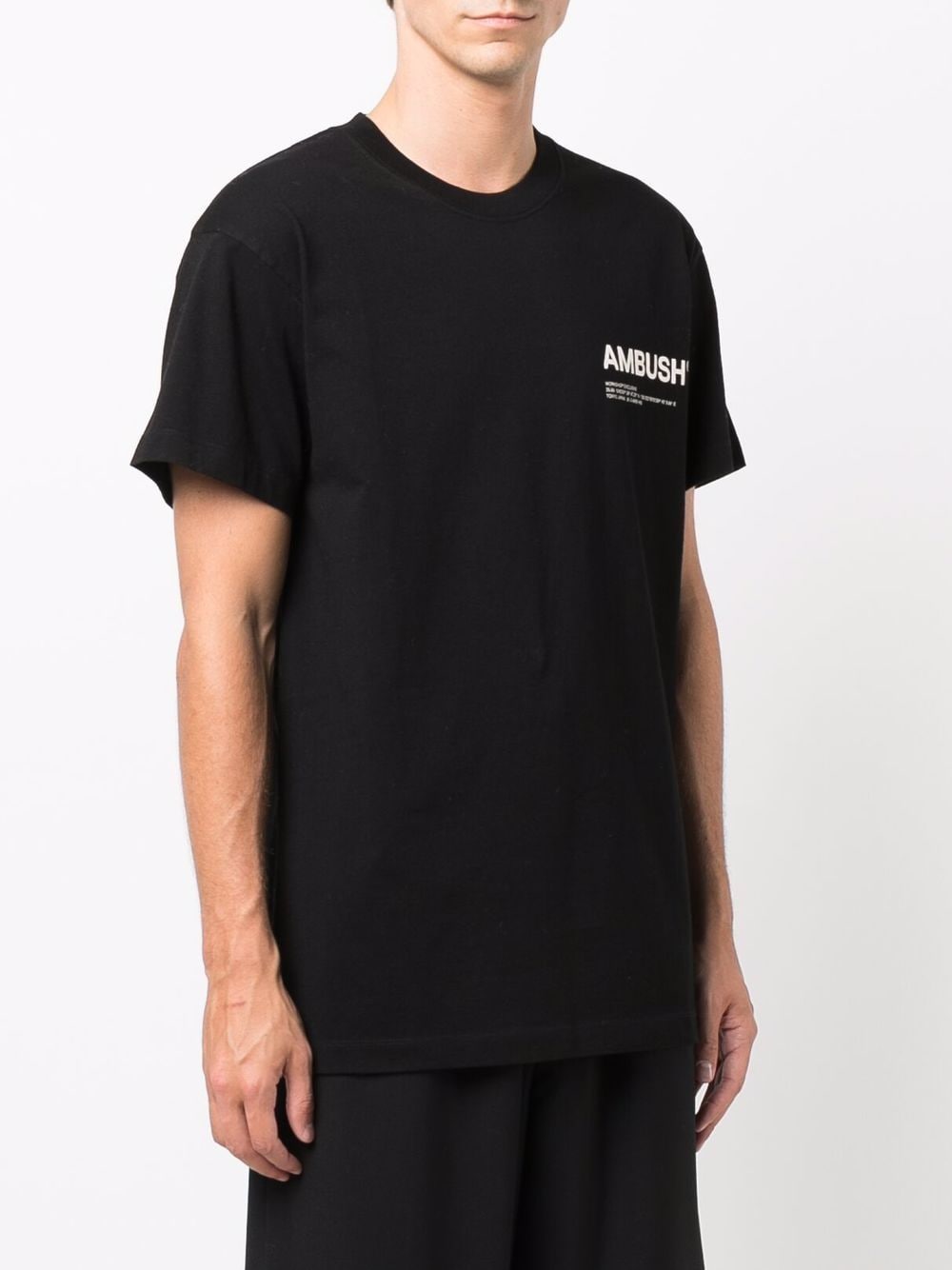 Shop Ambush Logo-print Cotton T-shirt In Schwarz