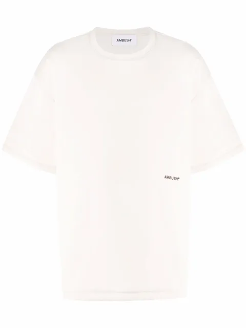 AMBUSH embroidered logo cotton T-shirt