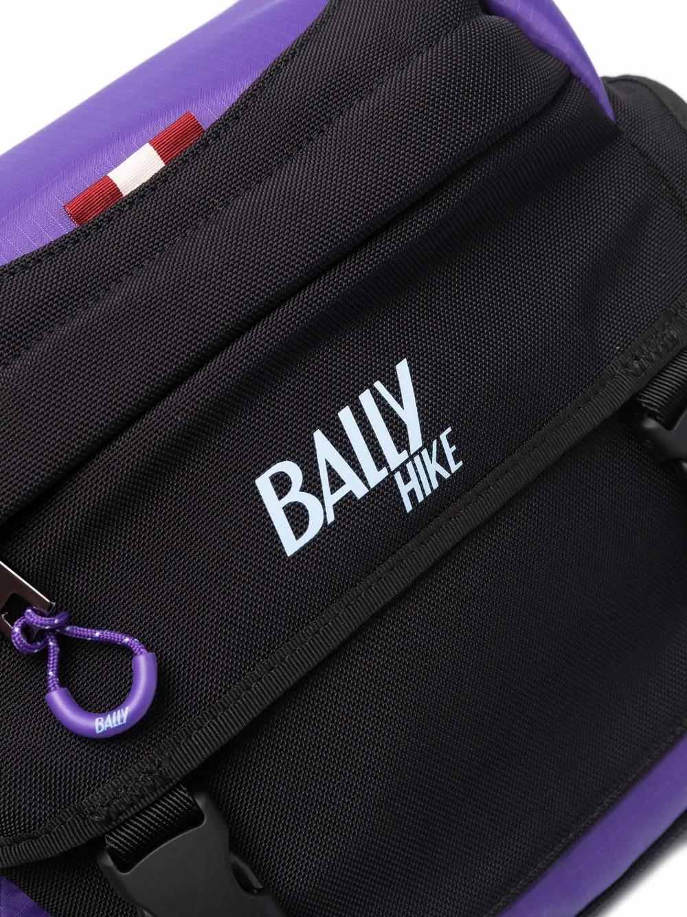 Shop Bally Logo Colour-block Belt Bag In Schwarz