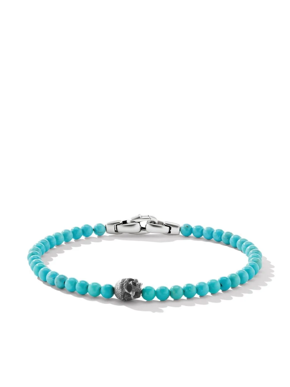 

David Yurman 4mm skull bead bracelet - Blue