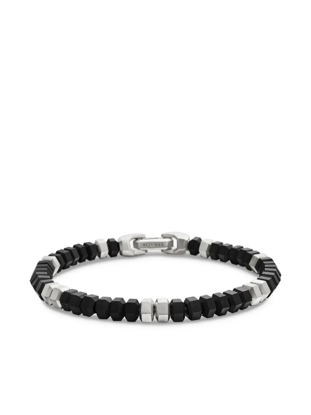 David Yurman Hex Bead ブレスレット 6mm スターリングシルバー - ブラック David Yurman Hex Bead ブレスレット 6mm スターリングシルバー - ブラック