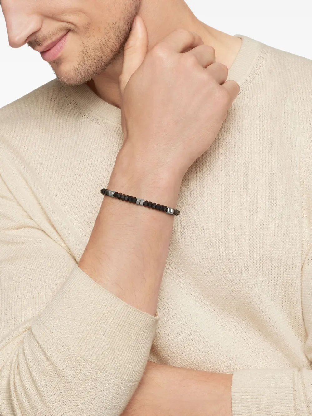 David Yurman Bracciale Hex Bead in argento sterling (6mm) | Image 2