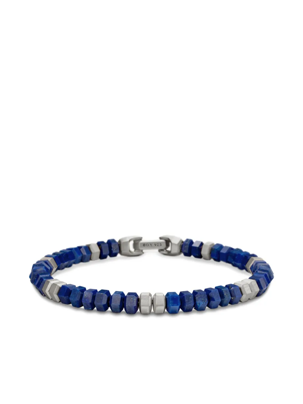 David Yurman sterling silver Hex Bead bracelet (6mm) | Blue | Image 1