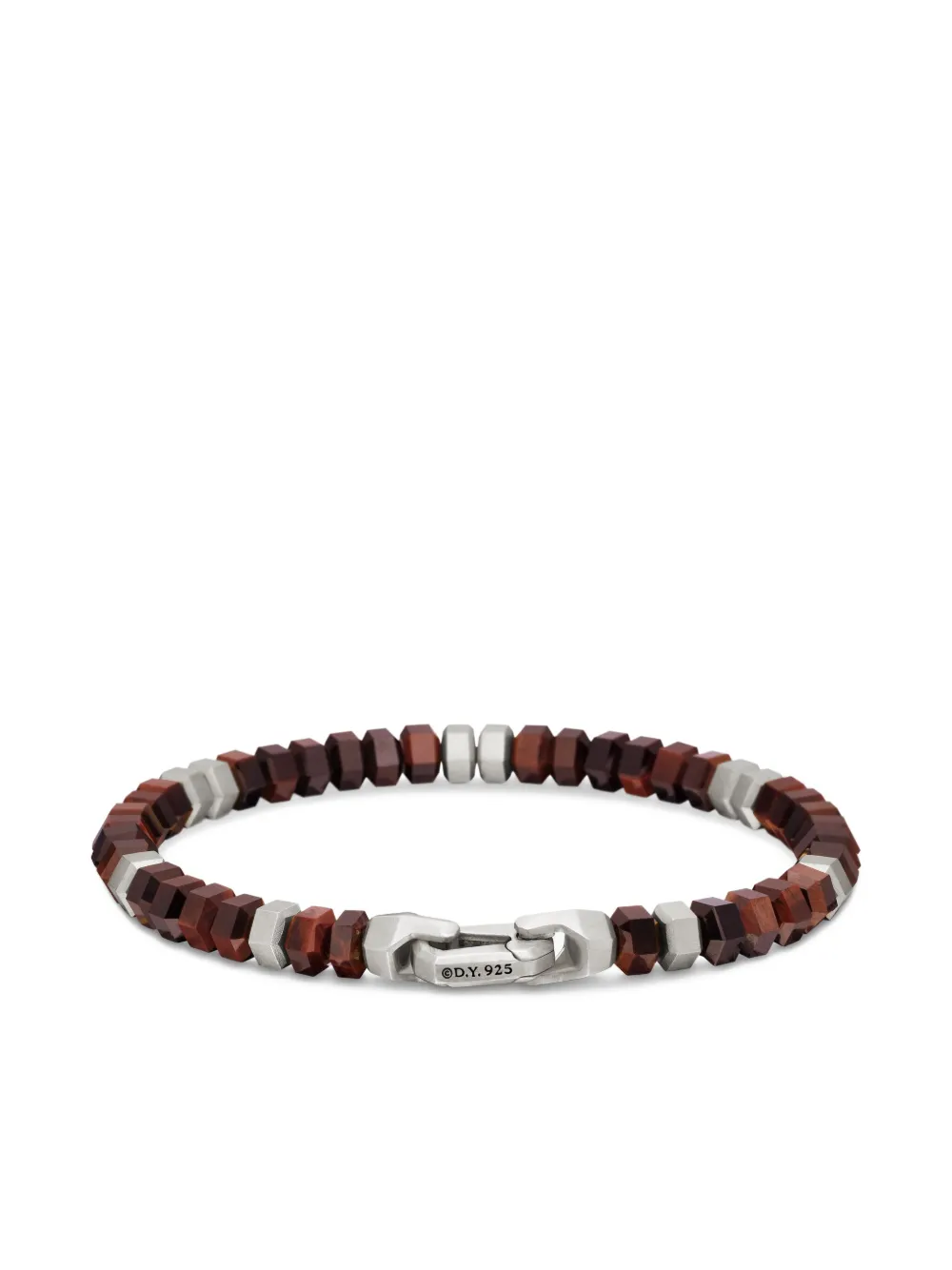 Sterling Silver Hex Bead Bracelet (6mm)