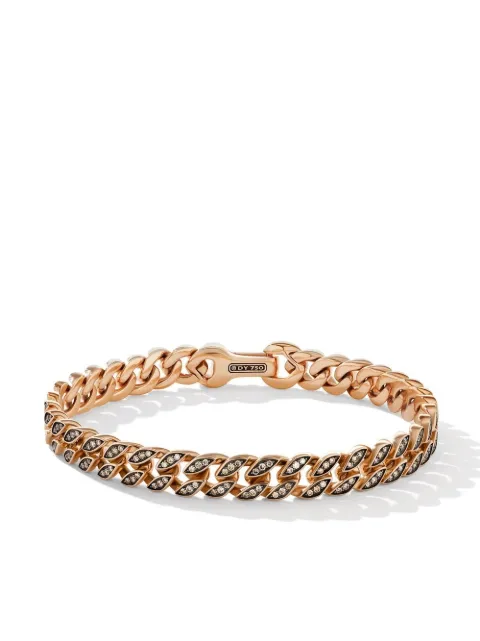 David Yurman 18kt rose gold Curb Chain bracelet (8mm) 
