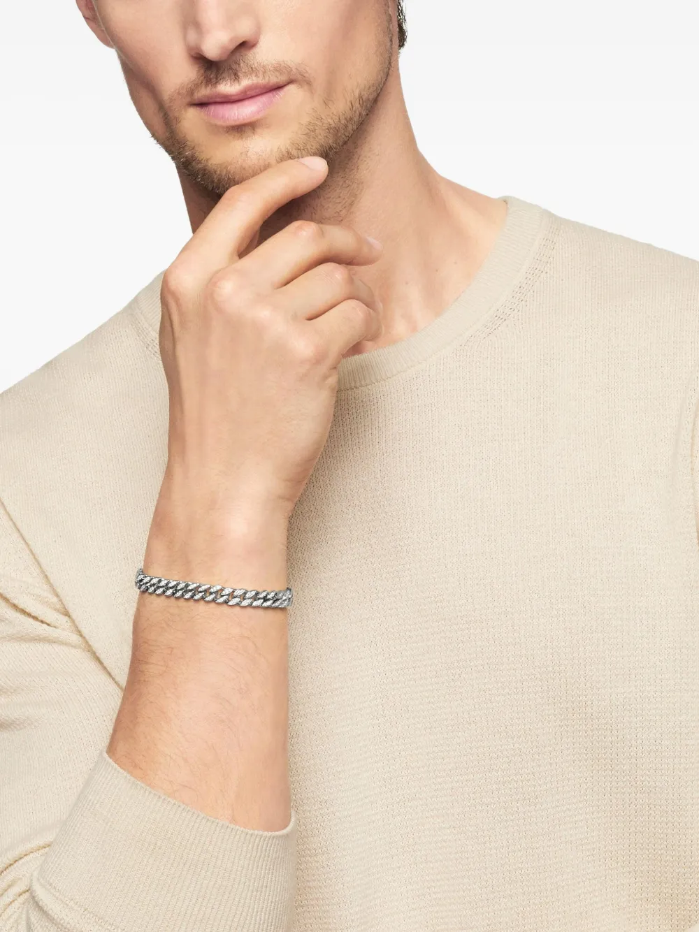 David Yurman серебряный браслет Curb Chain (8 мм) | Image 2