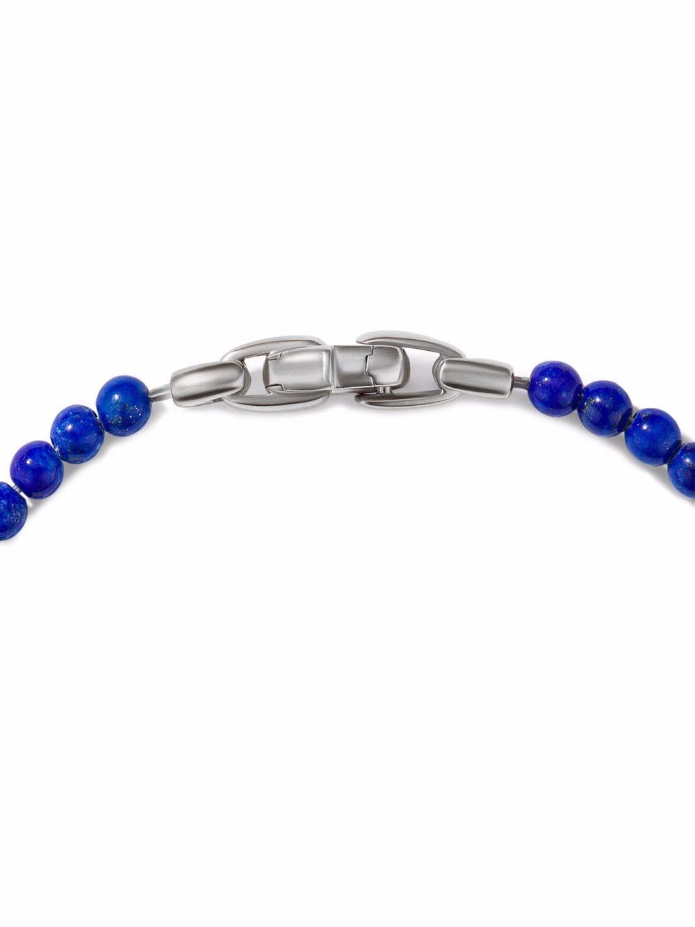 Shop David Yurman Sterling Silver Spiritual Beads Evil Eye Lapis And Sapphire Bracelet In Blue