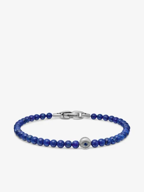 David Yurman sterling silver Spiritual Beads Evil Eye bracelet (4mm)